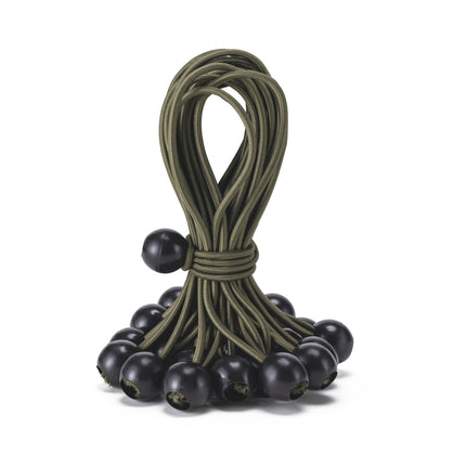 30 Pack Ball Bungee Cord, Heavy Duty Bungie Cord Balls (6",Black/White) - photo 9