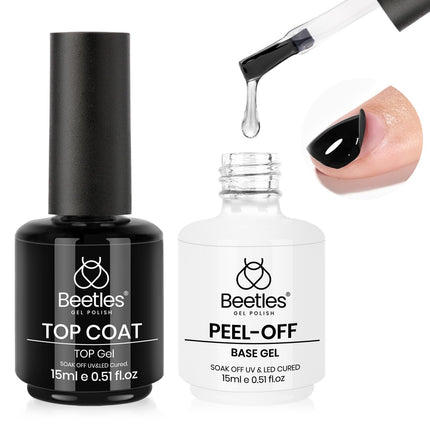 Set de 2 Pcs 15ml Top Coat y Base Coat en Gel Sin Limpieza