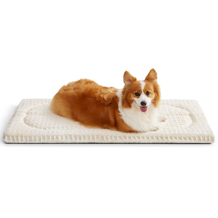 Cama lavable para perro mediano, tapete para jaula, 36x23 in. Almohadilla para perrera