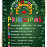Thank You Principal Appreciation Card for School
