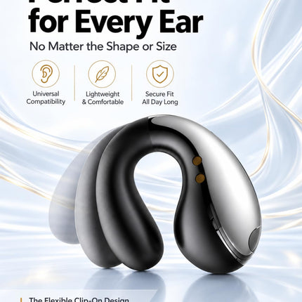 Ultra Open Ear Earbuds, Ergonomic Clip On Headphones for Running & Workouts - photo 3