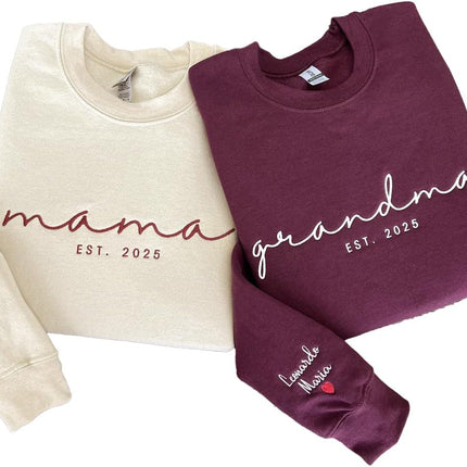 Custom Embroidered Hoodies for Women, Personalized Gift for Women, Custom Embroidered Sweatshirt, Gifts for Mothers Day