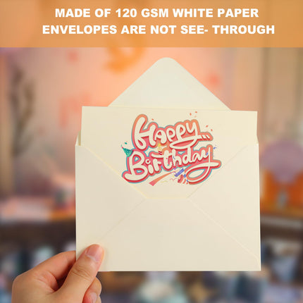 50 PACK Cream Blank Cards and Envelopes 4x6 Inch, Note Greeting Cards, Folded Ivory Cardstock and Envelopes Self Seal for Wedding, Invitations, DIY Greeting Cardstock, Thank You Cards & All Occasion