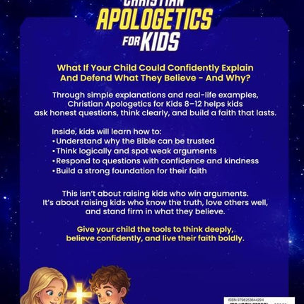 Christian Apologetics for Kids 8-12: Age-Appropriate Lessons for Children to Understand and Defend Christian Beliefs, Trust the Bible, and Build An Unshakable Faith And Love For God