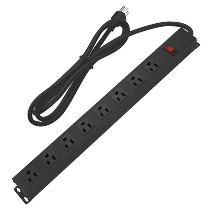Heavy Duty Long 8 Outlets, 14AWG Extension Cord, Black, 6FT, 1 - photo 8