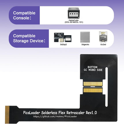 BITFUNX Picoloder - Supports Firmware Upgrade and Homebrew Software Launching - No Solder Design - for NGC Dol-001/ Dol-101, GC2SD Gen2 SD Card Adapter - Enhanced Speed - for Gamecube/Wii