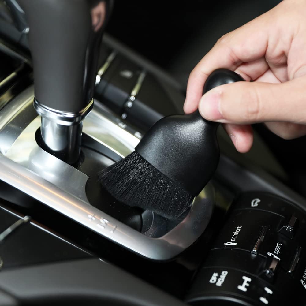 Black Soft Bristle Car Interior Detailing Brush - photo 2