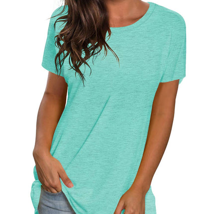 Womens Loose Fit Tshirts Short Sleeve Summer Tops Casual Workout Yoga Tunic T Shirts Tops