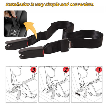 SourcetoHome 1 Pack Fixing Strap Pads Compatible with Universal Isofix Kids Seat Fixing Straps with Latch Interface Accessory Cover - General - detail view 2