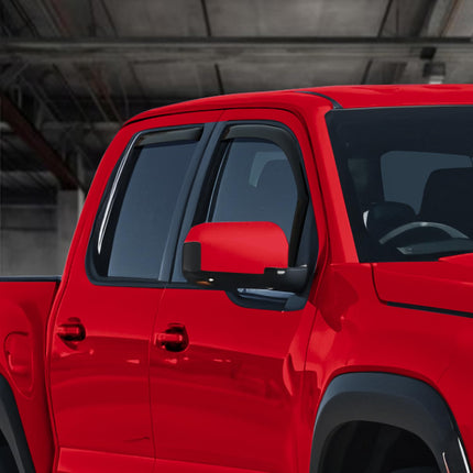 in-Channel Extra Durable Rain Guards for Nissan Frontier 2022-2026 Crew Cab, Window Deflectors, Vent Window Visors, 4 Pieces - 200457