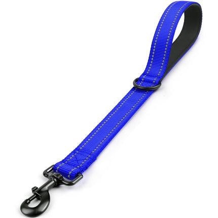 Short Dog Leash for Close Control & Training, 18", Black