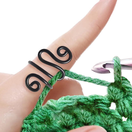 Handmade Crochet Tension Ring For Finger, Left Handed, Right Handed Zig Zag Ring, Yarn Tension Ring For Crochet, Crochet Gifts For Crocheters, Knitters