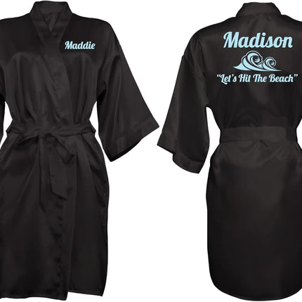 Custom Womens Robe, Sizes S-5XL, Add Symbols, Text & Monograms – Robes for Wedding, Girls Trips, Birthdays & More