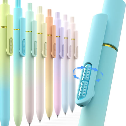 8 Pcs Gel Pens, Quick-Dry Long Lasting Black Ink-0.7mm Fine Point