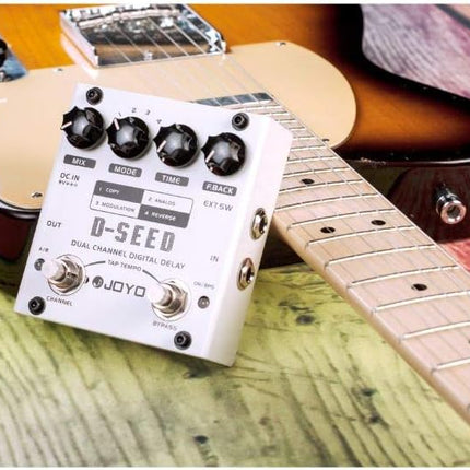JOYO D-SEED Dual Channel Digital Delay Guitar Effect Pedal with Four Modes