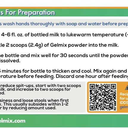 Gelmix Infant Thickener for Breast Milk & Formula, 4.4 oz Jar