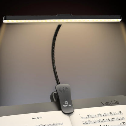 Professional 88 LED Rechargeable Music Stand Light - Foldable Clip-on Lamp, Eye-Protective, 5 Brightness & 3 Color Temp