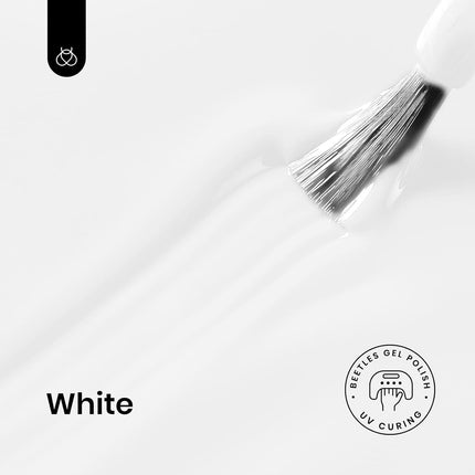 Beetles White Gel Nail Polish - 1PC 15ml White Summer Colors Gel Polish Soak Off UV French Nails Art Manicure Salon DIY Design at Home