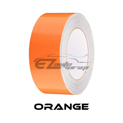 Free Tool Kit 8" Wide 10FT Long Gloss Glossy Orange Racing Stripes Vinyl Wrap Rally Decals Stripe Sticker