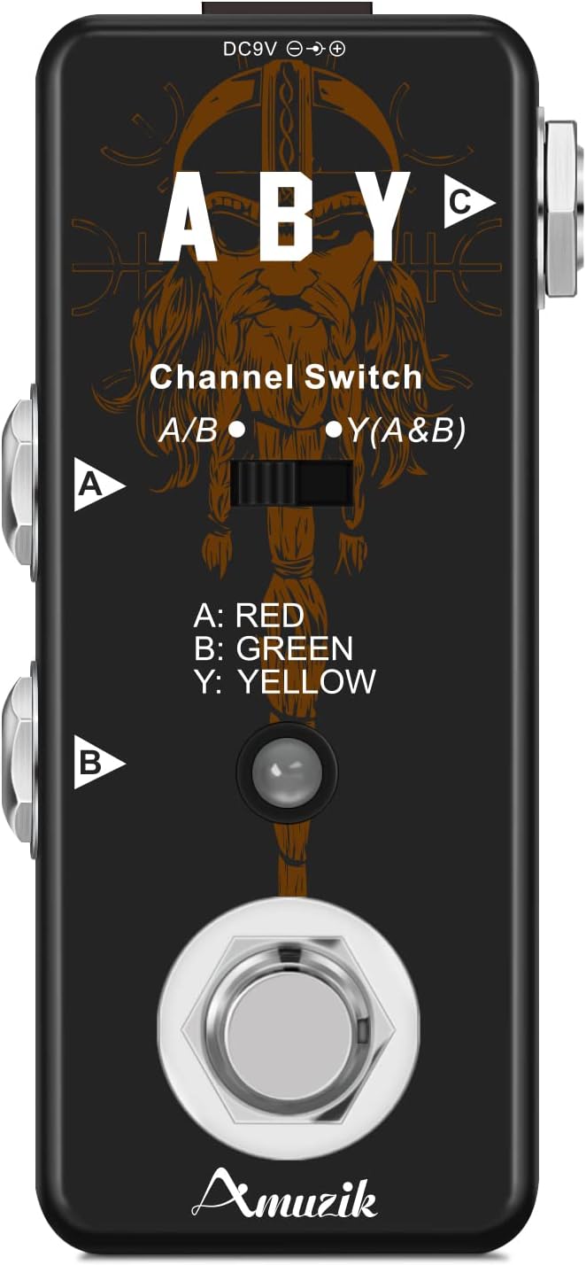 Switch Box Pedals Functional ABY BOX Switch Guitar Pedal Selector Audio Channel Pedal for Guitar Mini Size True Bypass