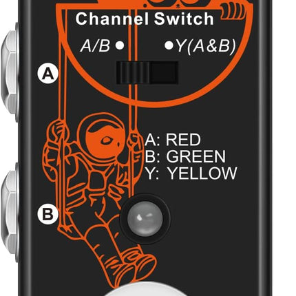 VSN ABY BOX Switch Guitar Pedal ABY Box Line Selector Channel Pedal True Bypass for Mini Size True Bypass …