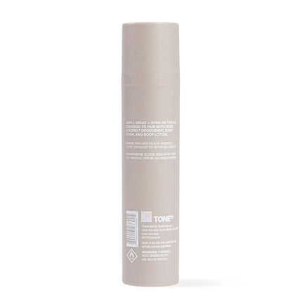 TONE On-The-Go Cologne Body Mist, 3.4 Fl Oz, Coconut, Multi-Layered, Long-Lasting Fragrance Body Spray Travel Size