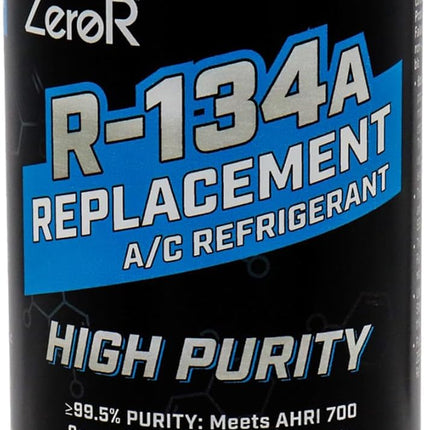 ZeroR® High-Purity R134a Replacement Refrigerant – Eco-Friendly 100% Natural Hydrocarbon A/C Recharge Gas – Compatible with R134a Systems – 1 Can (6 oz Each)