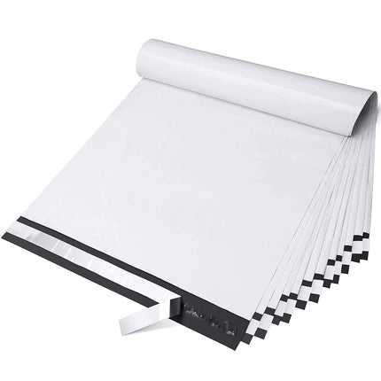 Poly Mailers 10x13 Inch 100 Pack,Shipping Bags for Clothes,White