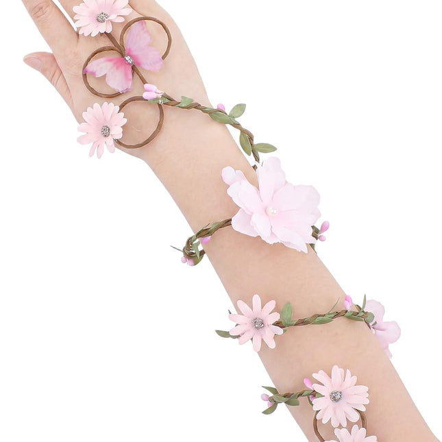 Renfaire Fairy Arm Wrap - 1 PC Flower Arm Cuff with Daisy and