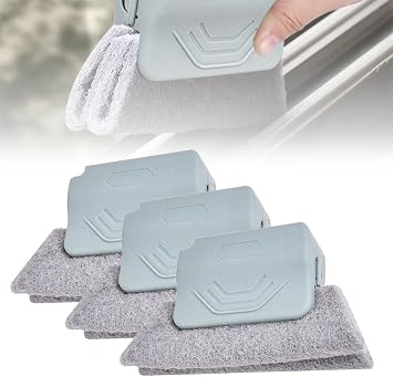 3-Piece Magic Window Track Cleaner Brush Set