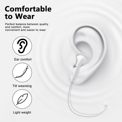 USB C Headphones Wired for iPhone 17 16 15, 2 Pack Type C Earphones with Microphone & Remote Control Noise Cancelling Wired Earbuds Compatible for iPhone 17/17 Pro/17 Pro Max/Air/16/15/16 15 Pro Max