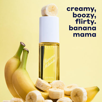 Ellis Brooklyn BANANA MILKSHAKE Perfume Mist, Sweet Gourmand Fragrance with Banana Milk, Vanilla & Tonka Bean, Vegan Perfume, Made In The USA, 90ml/3 fl oz