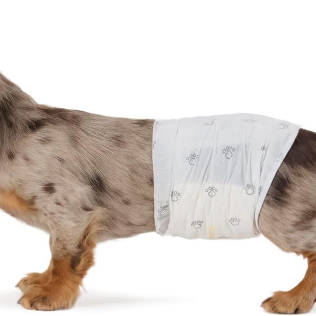 Leak-Proof Super Absorbent Male Dog Diapers, Small, 30 Count
