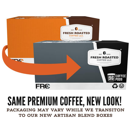 Fresh Roasted Coffee, Italian Roast, Dark, 96 Pods for K Cup Brewers