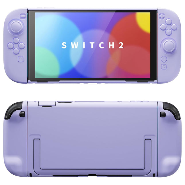 Protective Case for Nintendo Switch 2 - Cute Dockable Hard Case Shell for Switch 2 with Thumb Grip & Sticker & Button