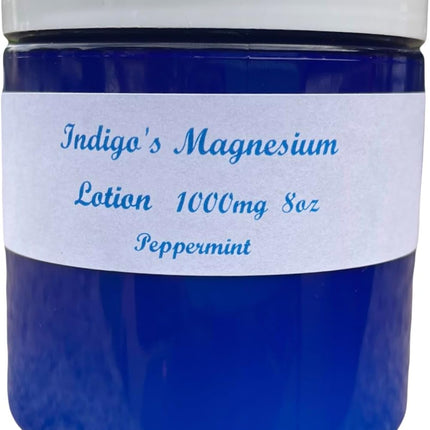 Indigo's Magnesium Lotion 1000mg (8oz, Peppermint)