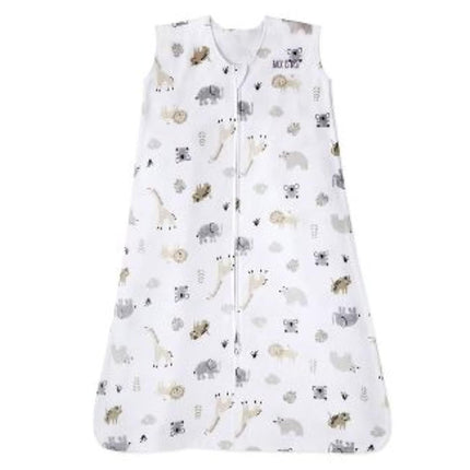 HALO SleepSack, 100% Cotton Wearable Blanket, Swaddle Transition Sleeping Bag, TOG 0.5, Animal Paint, Large, 12-18 Months