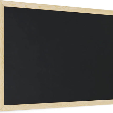 U Brands Chalboard, 18" x 24" Inches, Light Birch Wood Frame (310U00-01)