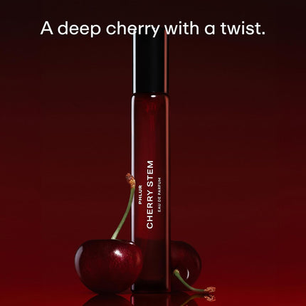 PHLUR Cherry Stem Perfume for Women, 9.5 mL – Black Cherry & Caramel Eau de Parfum, Fruity Woody with Orange Brandy, Jasmine Ebony Woods & Soft Leather