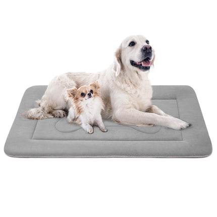 Cama suave para perro grande, almohadilla para jaula de perro de 42 in, base antideslizante, colchón lavable para dormir perros, camas para mascotas, camas para gatos, almohadillas para perreras