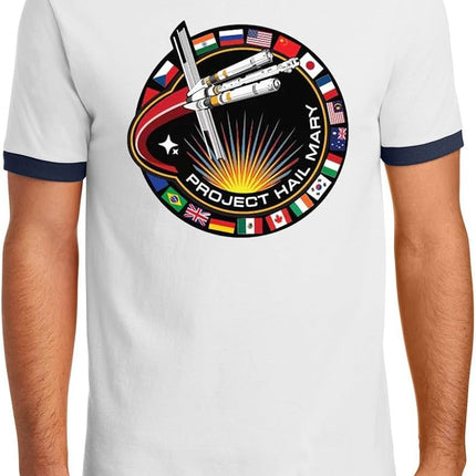 Project Hail Mary Spaceship Mission Badge Poster Shirt - Amaze Rocky Inspired SciFi Tshirt - Reader Merch Gift for Book Lovers - Fantasy Bookish Sweatshirt, Hoodie, Tank Top, Vneck Tee Multi