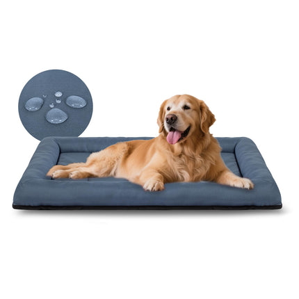 Tapete para jaula de perro para jaula de 36 inch, tapete resistente al agua de oxford ripstop 900D para perros grandes de hasta 70 lbs, cama para exteriores fácil de limpiar para auto, camping y viaje, gris
