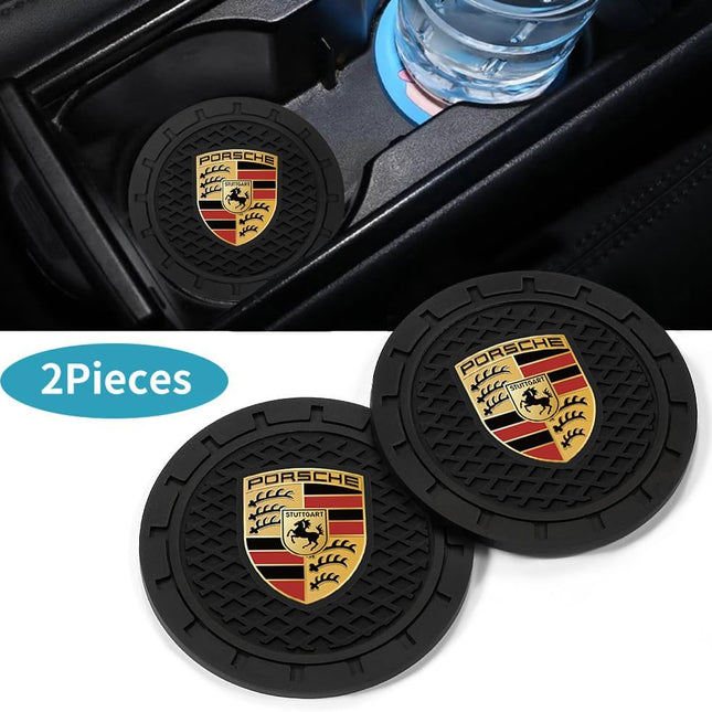 2PCS Car Cup Holder Coasters,Non-Slip Car Coasters for Drink Holder