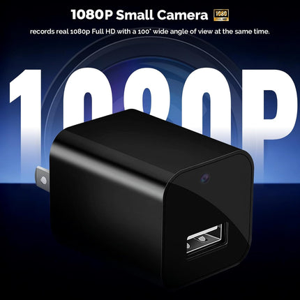 1080P Hidden Spy Camera USB Charger - Discreet WiFi Surveillance Camera with Motion Sensors, Night Vision, and App Connectivity for Home Monitoring
