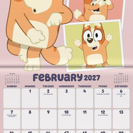 2027 Bluey Mini Calendar