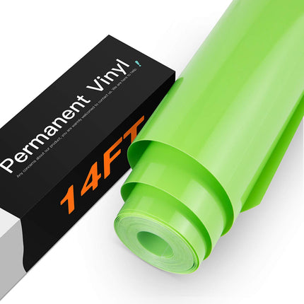 Matte Black Permanent Vinyl Roll, 12" x14FT, for Car Decals & Signs