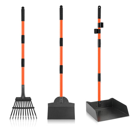Pooper Scooper, Long Handle Dog Poop Scooper for Medium Small Dogs