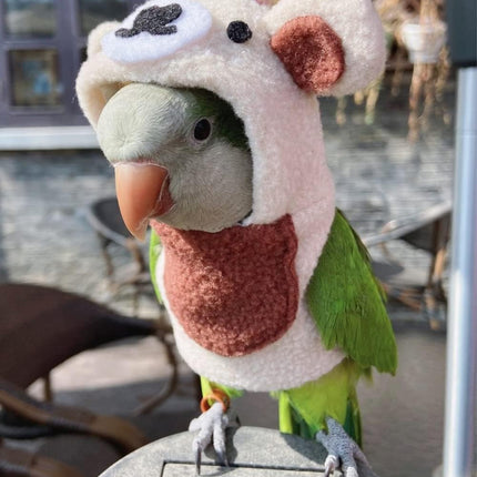 Bird Costume Bird Diaper Flight Suit Bird Bear Shape Bird Clothes Cosplay Photo Prop for Parrots Lovebird Parakeet Cockatiel Small Animals Apparel (Without Diaper,Green-cheeked Conure)