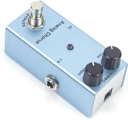 Analog Chorus Electric Guitar Effects Pedal - Mini Size, True Bypass, BBD Chip, Low Noise, Durable Aluminum Alloy, 9V DC Power