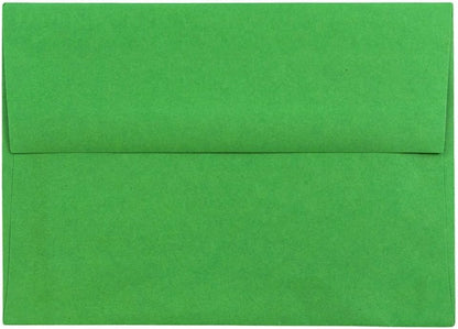 A6 Green Recycled Invitation Envelopes - 4 3/4 x 6 1/2 - 50 Pack